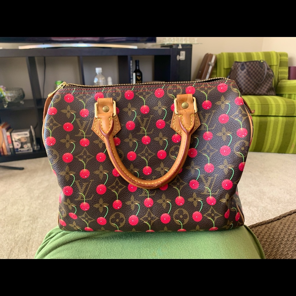 LOUIS VUITTON 🍒 Speedy 25 Monogram Cerises Cherry 🍒 - Picture 3 of 17